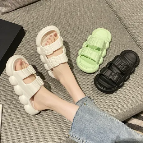 拖鞋女款春秋外穿厚底一字拖网红超火鞋拖2023新款高级感百搭凉拖图片