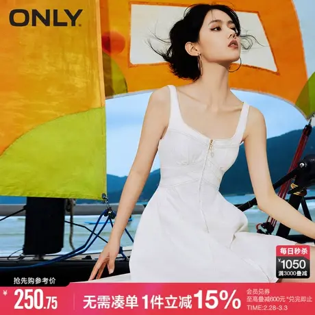 ONLY秋季气质通勤收腰显瘦短裙牛仔连衣裙女|123242058图片