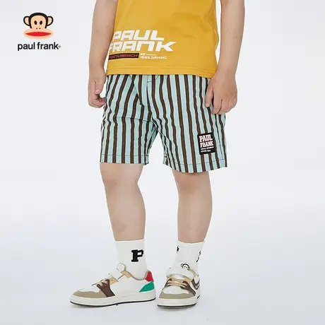 大嘴猴童装2023夏季新款中裤竖条纹薄款男童休闲短裤男童五分裤潮商品大图