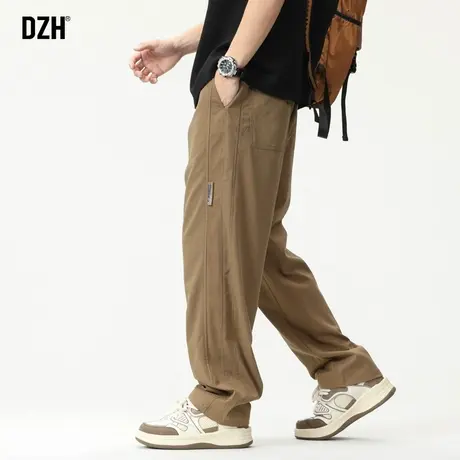 冰丝裤男士休闲裤直筒垂感裤子速干裤男款运动裤薄款男裤秋季长裤商品大图