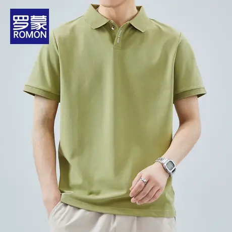 罗蒙Polo衫男夏季薄款潮牌宽松上衣美式休闲衣服男士短袖t恤男款商品大图