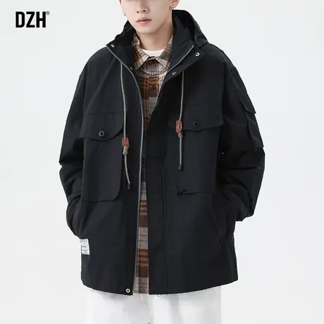 男士户外冲锋衣登山风衣外套潮牌男秋季休闲男装美式新款工装夹克商品大图