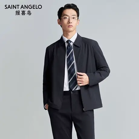 【羽绒内胆】报喜鸟冬季新款男士商务休闲保暖羽绒服翻领外套男商品大图