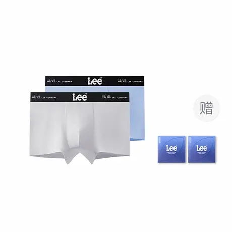Lee李牌高品质云柔棉10A桑蚕丝抑菌男士内裤柔软舒适青少年四角裤图片