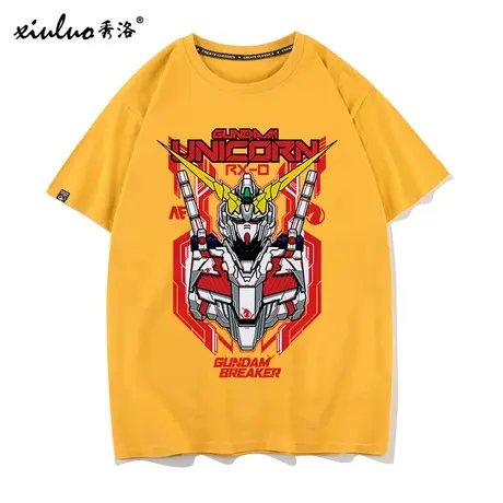 秀洛联名机动战士高达40周年t恤短袖男女扎古周边联名情侣装衣服商品大图