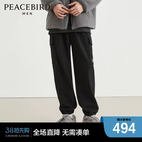 【商场同款】太平鸟男装工装裤23冬新款锥形休闲裤潮 B1GLD4491商品大图