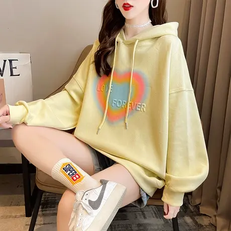 卫衣女春秋季韩版宽松bf慵懒风ins早秋设计感小众薄款初秋外套潮商品大图