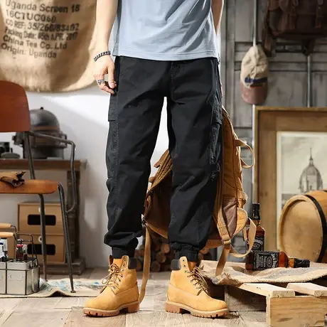 Modi Nick/摩帝尼克夏季男士工装裤休闲裤裤子宽松直筒潮牌潮流男商品大图