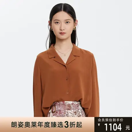 俪雅/LANCY商场同款女宽松西装领通勤衬衫女士专柜正品商品大图
