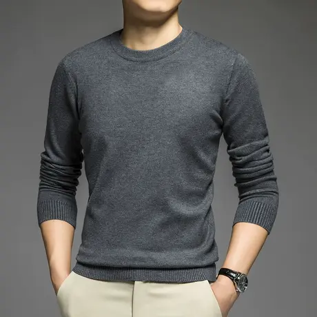 男士毛衣2024新款秋冬加绒加厚保暖一体绒打底衫毛线衣针织衫毛衫商品大图
