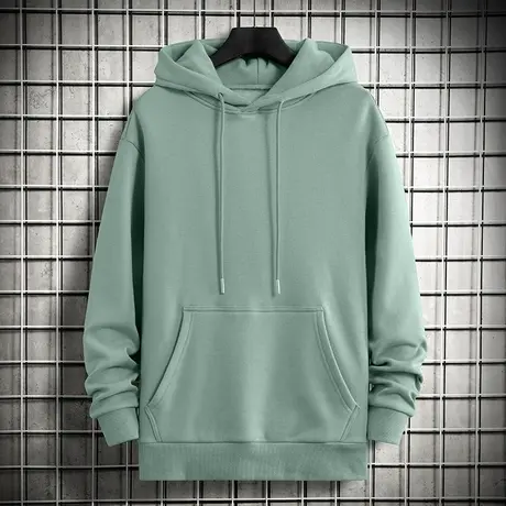 连帽卫衣男2024新款春秋季加绒潮牌潮流宽松百搭长袖带帽衫外套男商品大图