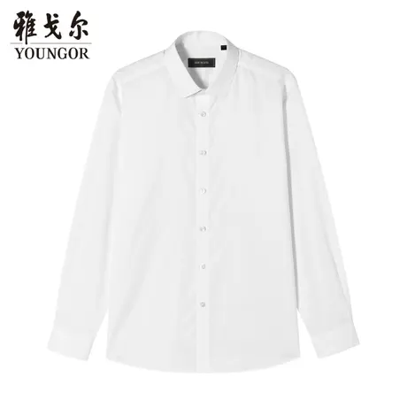 【DP免烫】TP系雅戈尔衬衫秋季提花TNDP免烫装衬120支纱长袖衬衫图片