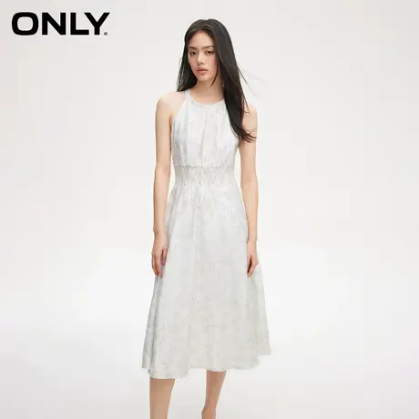ONLY2024夏季新款时尚法式挖肩无袖设计中长款连衣裙女|124207010图片