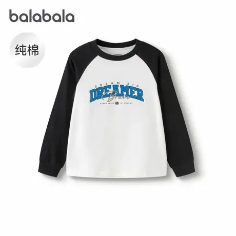 【商场同款】巴拉巴拉儿童长袖t恤男童女童2025秋季新款纯棉上衣商品大图