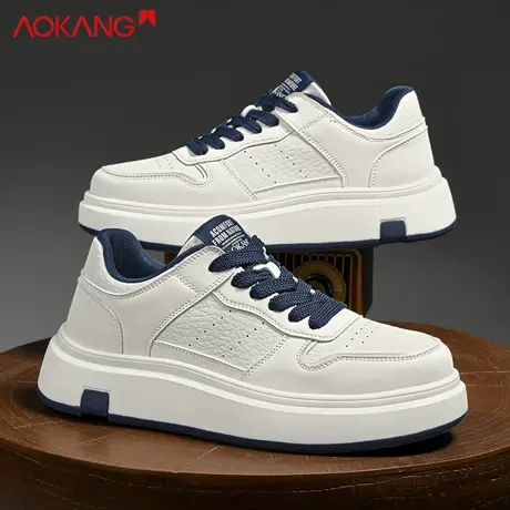 奥康男鞋2025新款秋季休闲板鞋男款透气增高百搭运动时尚鞋潮流男图片