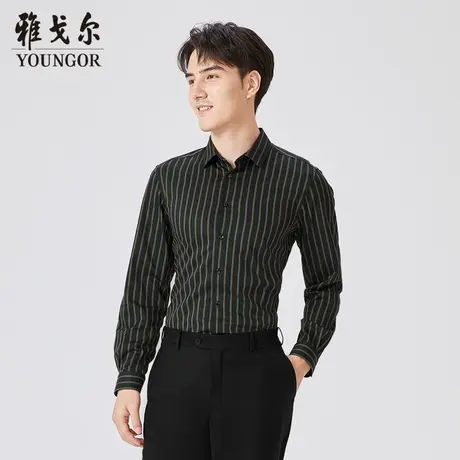 雅戈尔奥莱 商场同款男士长袖衬衫秋冬新款官方商务休闲长袖衬衫商品大图