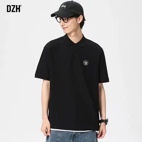 男士运动polo衫男痞帅高端短袖男款夏季半袖翻领t恤休闲宽松上衣商品大图