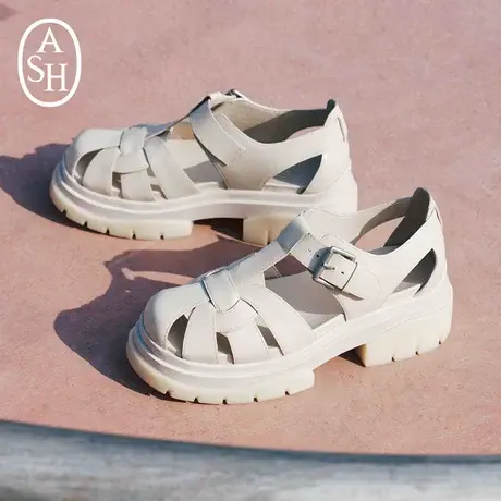 ASH女鞋新款SAND大圆头厚底德比罗马凉鞋女增高休闲凉鞋商品大图