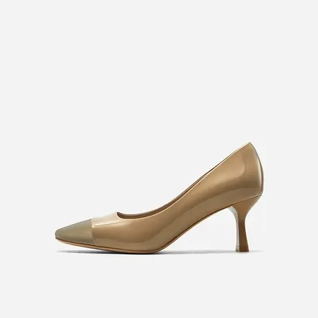Nine West/玖熙2024年春季新款高跟鞋女小方头质感通勤粗跟单鞋女图片