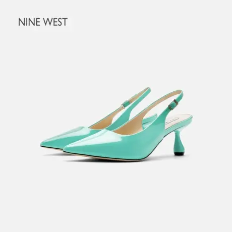 Nine West/玖熙包头凉鞋女2025夏季新款尖头高跟凉拖鞋后空单鞋图片