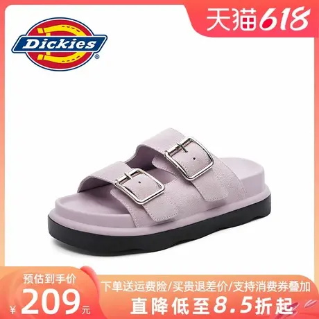 Dickies女鞋2025新款夏季拖鞋外穿厚底勃肯鞋一字拖户外沙滩鞋子商品大图