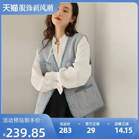 2023春季新款小香风马甲今年流行马夹叠穿小坎肩设计感小众图片