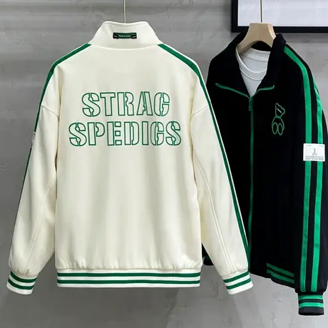 夹克男春秋港风日系宽松潮ins潮牌小熊情侣装上衣外套男秋冬新款商品大图