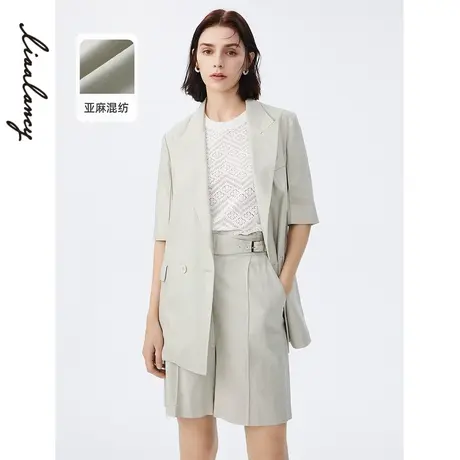 朗姿职业通勤休闲薄款西装外套夏新款正装女套装小西服奥莱商品大图