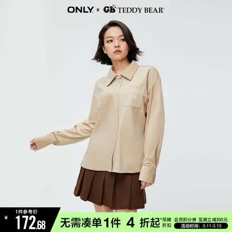 ONLY冬季GB TEDDY BEAR泰迪熊联名款衬衫女|123305013商品大图