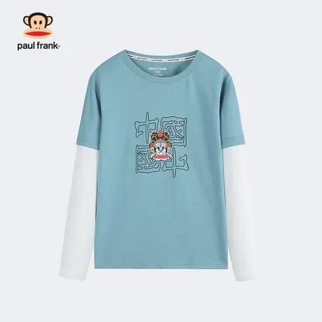 大嘴猴童装男童长袖T恤2024春秋款新品中大童纯棉打底衫儿童上衣商品大图