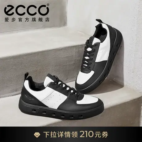 ECCO爱步男士板鞋 春秋款潮搭拼色男鞋休闲鞋男款 街头720 520814图片