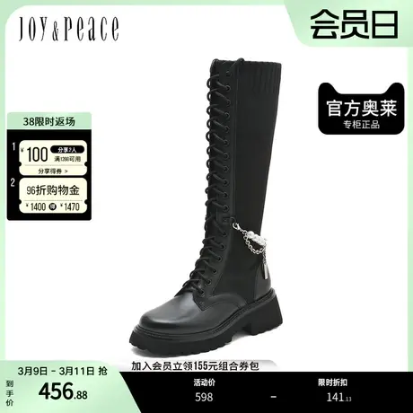 JoyPeace/真美诗奥莱冬季甜酷显瘦帅气骑士靴YQB53DG2图片
