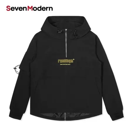 【清仓商场同款】柒牌旗下潮牌SevenModern青年秋冬款套头卫衣商品大图