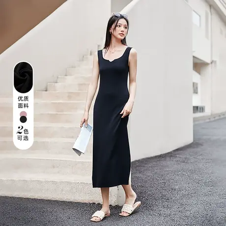 ITISF4/艾夫斯吊带针织连衣裙图片