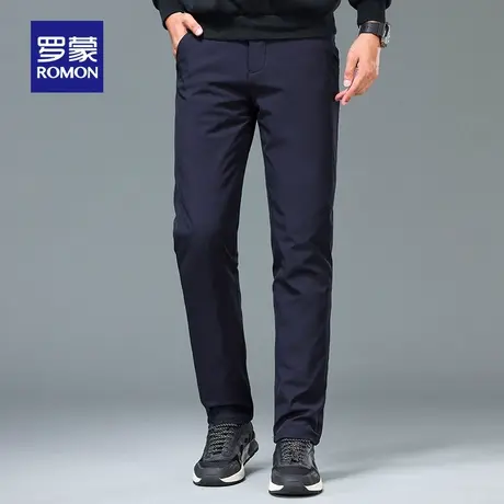罗蒙鹅绒羽绒裤男新款冬季外穿休闲裤子加绒加厚宽松防寒保暖棉裤图片