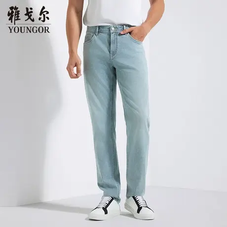 【商场同款】雅戈尔男士牛仔裤春季新款官方商务休闲牛仔裤男图片