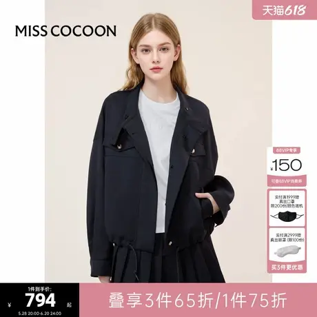 cocoon可可尼2025夏季新款户外工装休闲上衣小个子短款风衣外套女图片