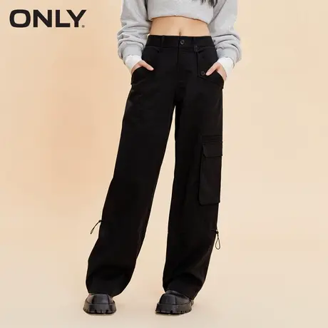 【买4免1】【上新】ONLY奥莱休闲通勤百搭抽绳工装裤休闲裤女商品大图