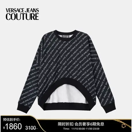 【季末优惠】VERSACE JEANS COUTURE女士Signature不对称运动衫图片