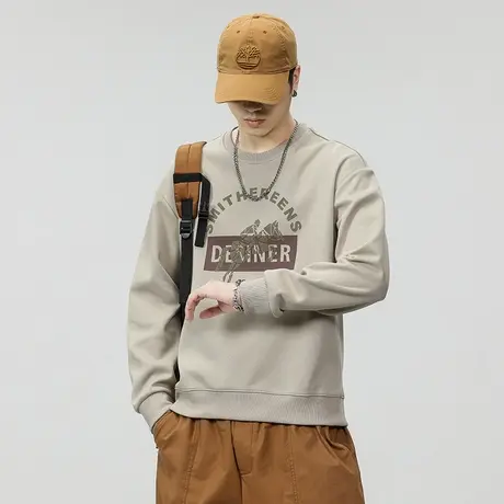 青春流行高档男士卫衣时尚潮牌男士卫衣圆领长袖秋冬款休闲卫衣图片