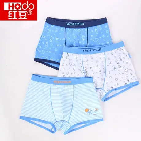 男童内裤平角裤棉质红豆宝宝中大童学生短裤青少年棉质儿童平角裤商品大图