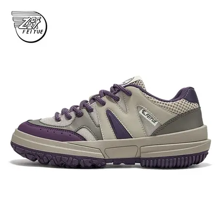 feiyue/飞跃官方复古休闲鞋女生2024春季新款时尚拼接情侣板鞋057商品大图