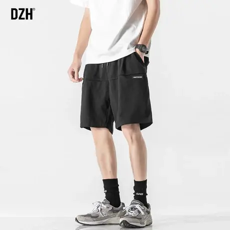 男生黑色短裤男夏季潮牌运动裤宽松外穿五分裤2023年新款裤子男款商品大图