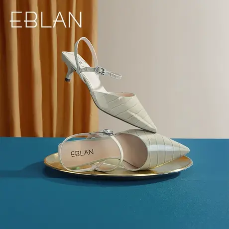 伊伴女鞋春夏新品气质名媛尖头细跟宴会高跟鞋优雅凉鞋时装单鞋图片