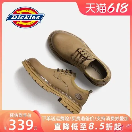 Dickies工装鞋男2025夏季新款潮流厚底皮靴英伦风马丁靴低帮靴子商品大图