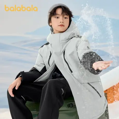 巴拉巴拉童装儿童羽绒服2025款冬季男童女童外套蓄热商品大图