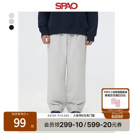 SPAO韩国同款2025年夏季新品男士易搭宽松休闲运动裤商品大图
