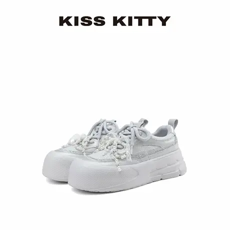 【呼呼专享】KISSKITTY经典休闲鞋运动鞋女新款秋季小白鞋女百搭商品大图