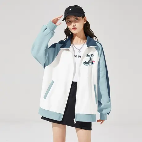 唐狮春秋时尚女装爆款拉链卫衣外套女卡通针织开衫上衣商品大图