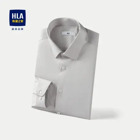 HLA/海澜之家舒微弹长袖正装衬衫24春夏新款尖领易打理修身衬衣男图片